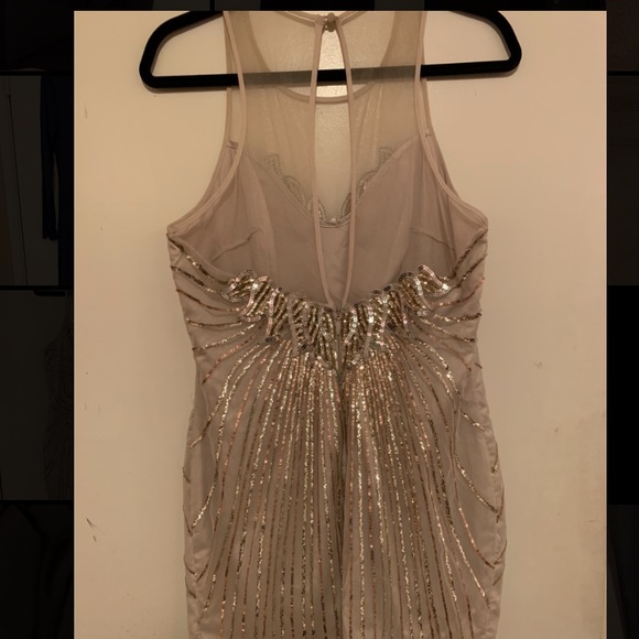 Bebe gold sequin dress - Picture 2 of 4